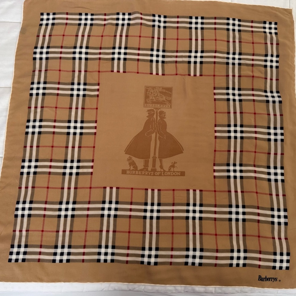 Burberrys Pure Scarf Plaid Scarf Rare & Authentic